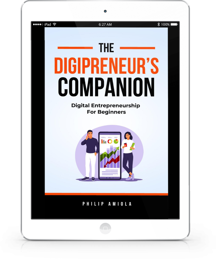 digipreneur mockup for starter site The Digipreneur's Companion - Book mockup
